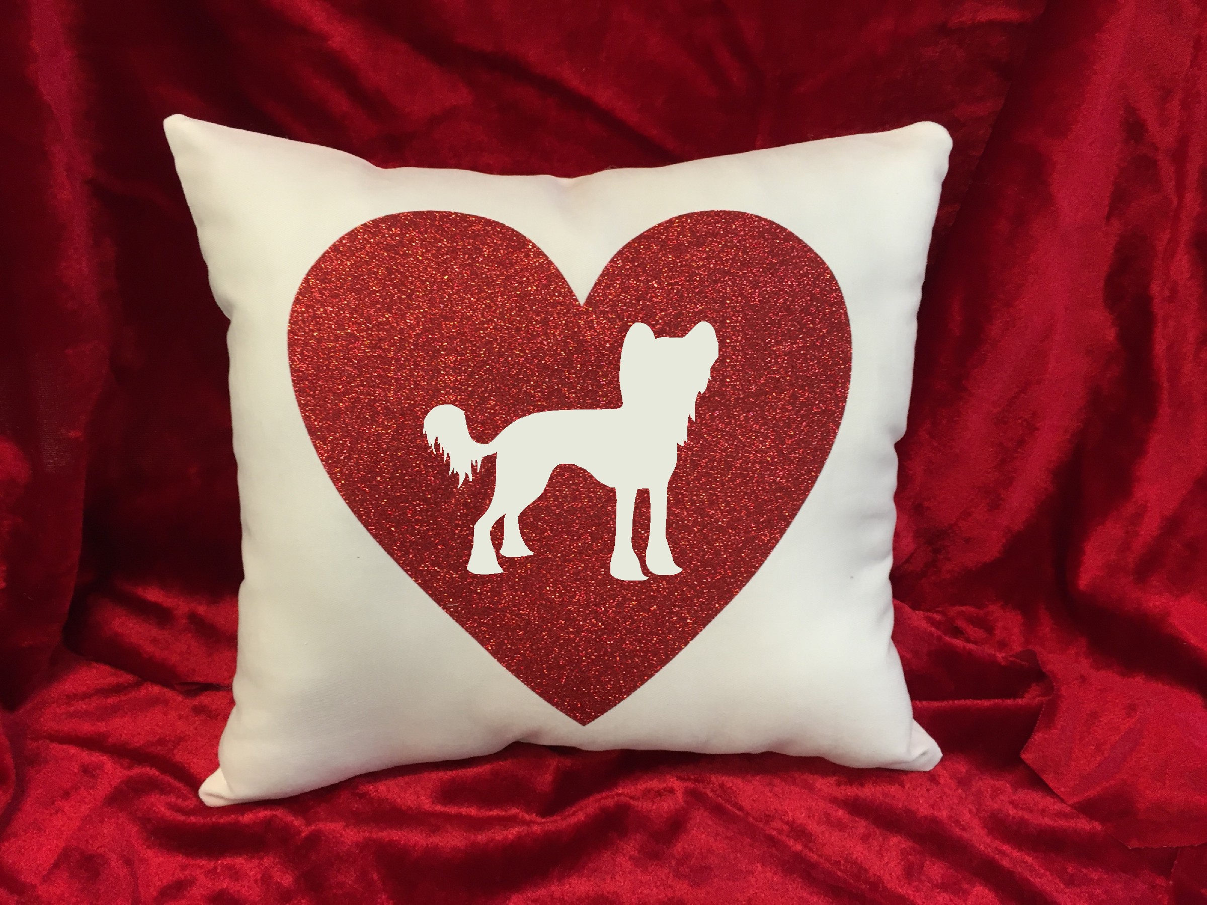 Dogs - Throw Pillow - Chinese Crested
